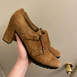 Anyi Lu Nancy Brown Suede Booties Size EU 42
